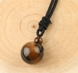 collier boule oeil de tigre