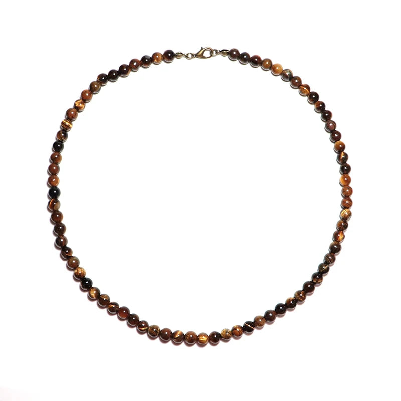 Attache Cravate Vintage Oeil De Tigre Doré - Bijou Ancien Et Charismatique