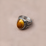 bague pierre semi précieuse cabochon