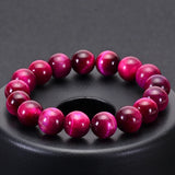 bracelet oeil de tigre rose