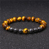 bracelet oeil de tigre hematite