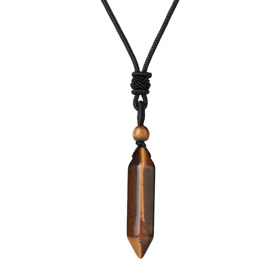 Pendentif Homme Pierre Naturelle Pierre du Tigre
