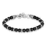 bracelet perle noire homme