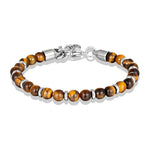 bracelet homme perle oeil de tigre