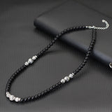 collier perle map pour homme​