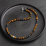 collier pierre naturelle homme