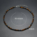 collier perle noir homme​