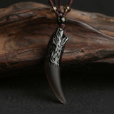 collier homme dent de loup​