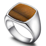 bague oeil de tigre homme