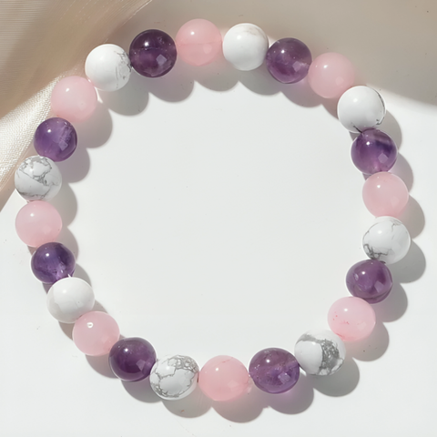 Bracelets Pierre Naturelle Œil De Tigre Colorés - Lot De 2 Bracelets Élastiques Perles Cristal Pour Femme Et Fille, Élégants Et Charmants