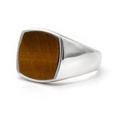 chevalière oeil de tigre homme