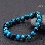 bracelet oeil de faucon bleu