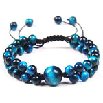 bracelet oeil de faucon bleu