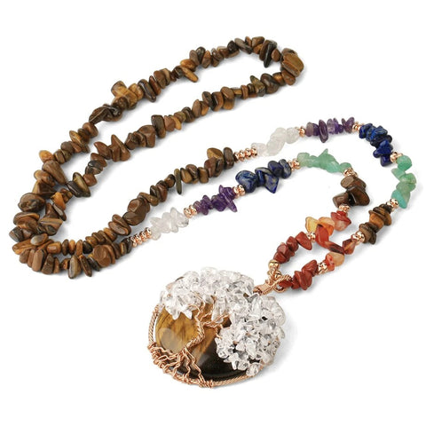 collier arbre de vie 7 chakras