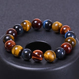 Bracelet Oeil de Tigre Taureau Faucon