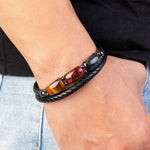 bracelet homme triple protection