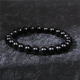 bracelet pierre onyx noir