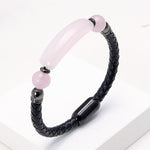 Bracelet Pierre et Cuir Femme