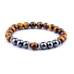 bracelet oeil de tigre et hematite