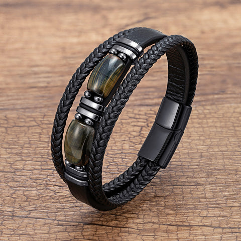 bracelet homme oeil de faucon