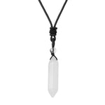 pendentif cristal de roche homme