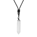 pendentif cristal de roche homme