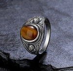 bague pierre naturelle homme